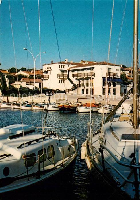 Sausset-les-Pins Hotel de la Plage Hafen Segelboot