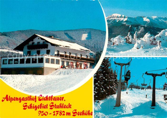 Spital Semmering Steiermark Alpengasthof Eichtbauer Schigebiet Stuhleck Alpenpan