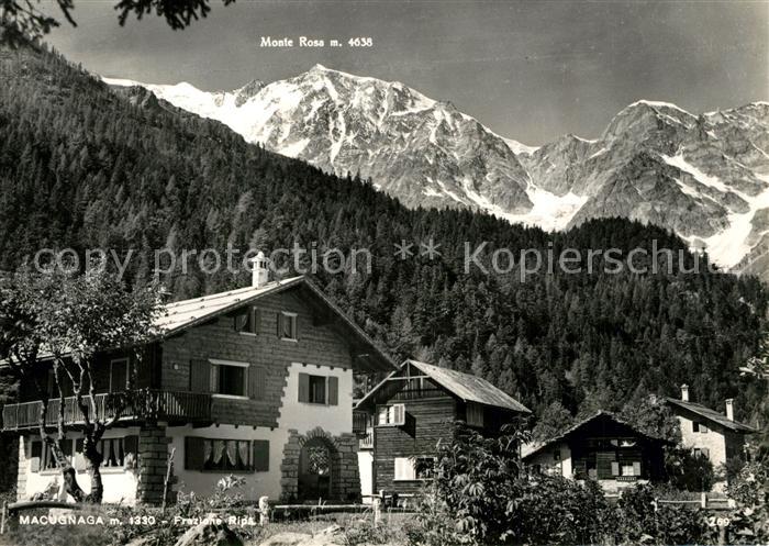 Macugnaga Bergdorf Monte Rosa Walliser Alpen