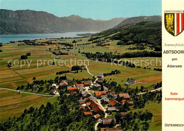 Abtsdorf Attersee Sommerfrische Alpenpanorama Fliegeraufnahme