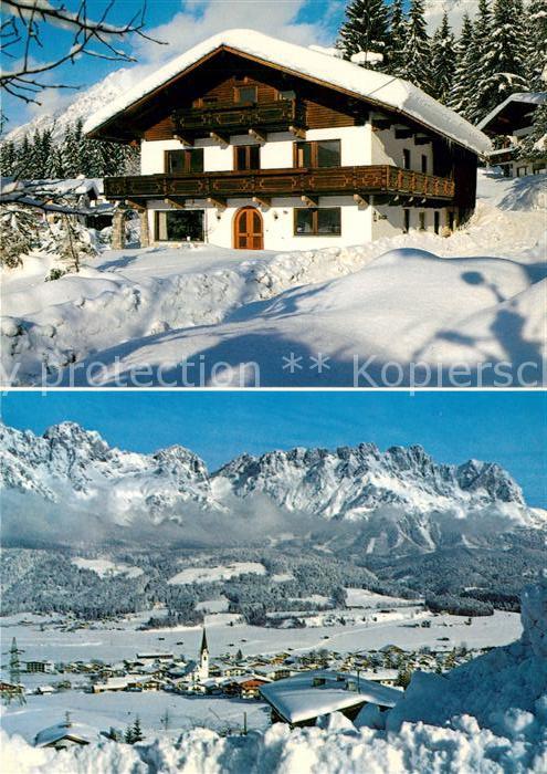 Ellmau Tirol Pension Granada Winterimpressionen Kais