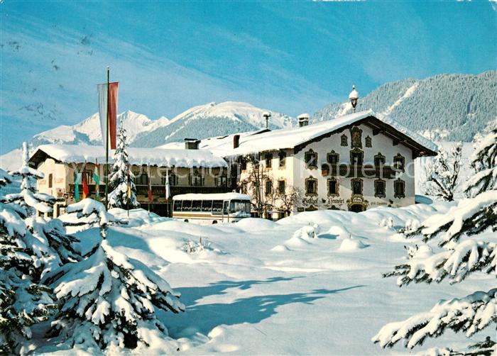 Hinterthiersee Gasthof Pension Neuwirt Winterlandschaft Alpen