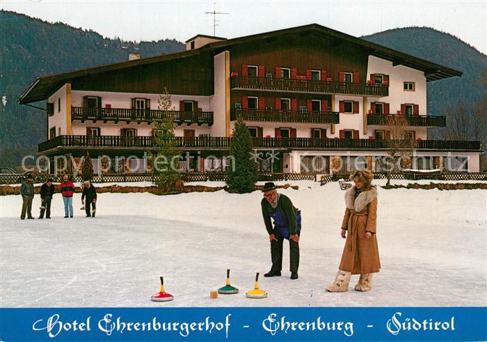 Ehrenburg Pustertal Hotel Ehrenburgerhof Eisstockschiessen Wintersportplatz