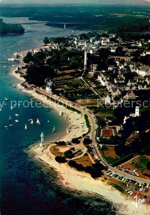 Benodet Les plages devant la Route de Corniche