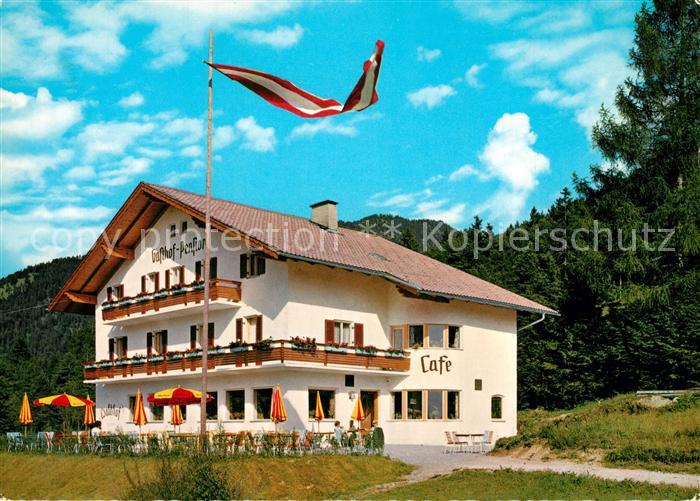 Breitenwang Tirol Cafe Pension Waldhof Fahne