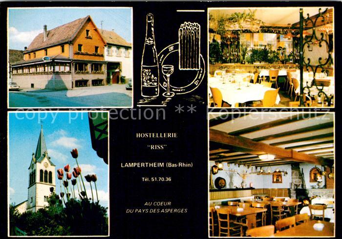 Lampertheim Elsass Hostellerie Riss Restaurant Eglise