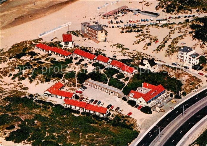 De Panne Strand Motel au bord de la mer vue aérienne