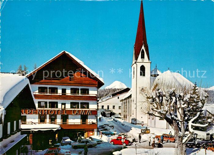 Seefeld Tirol Apenhotel Lamm Kirche Winterimpressionen