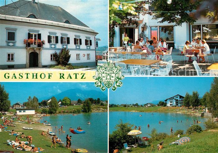 Kirschentheuer Gasthof Ratz Terrasse Badestrand See