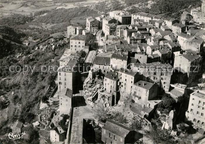 Sartene Partie de la Ville Avenue Charles de Gaulle vue aérienne
