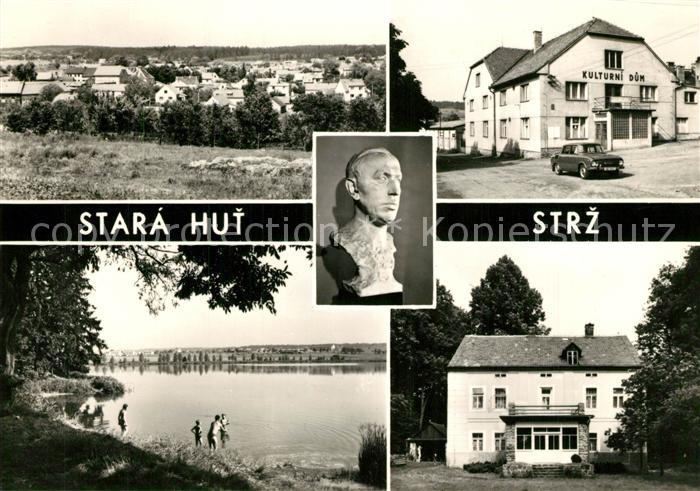 Stara Hut Panorama Kulturni dum Pamatnik Karla Capka Koupaliste