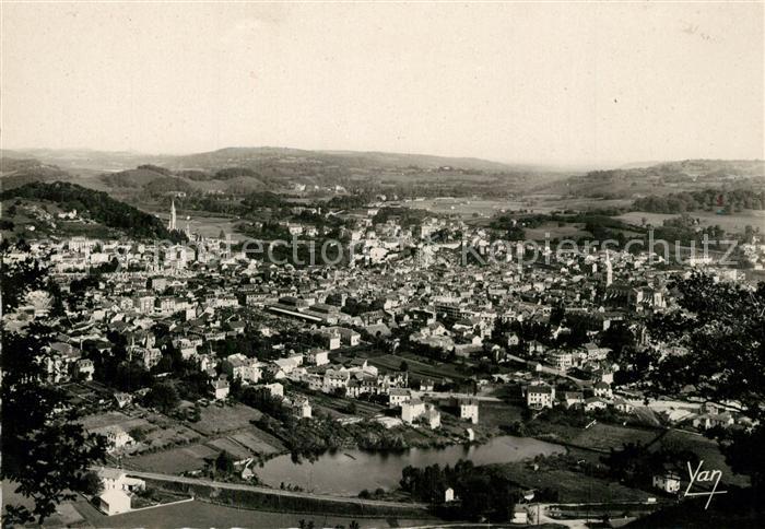 Lourdes Hautes Pyrenees Vue generale aerienne prise du Pic du Jer