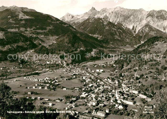 Tschagguns Vorarlberg mit Schruns Golm und Zimba