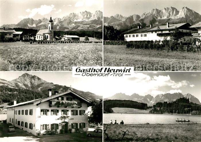Oberndorf Tirol Gasthof Neuwirt Kirche Seepanorama
