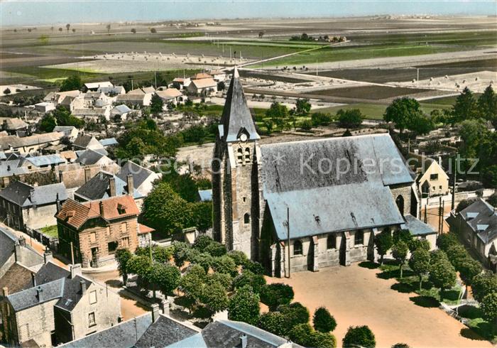 Bazoches-les-Gallerandes Fliegeraufnahme Eglise