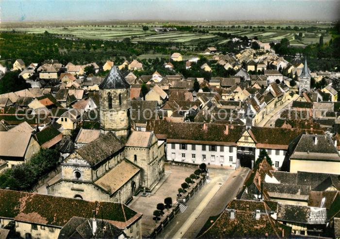 Rosheim Elsass Lothringen Fliegeraufnahme Eglise St-Pierre et Paul