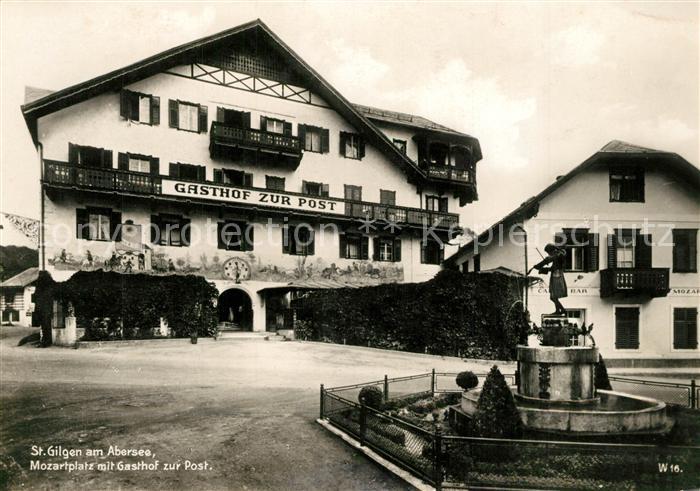 St Gilgen Wolfgangsee Mozartplatz Gasthof zur Post