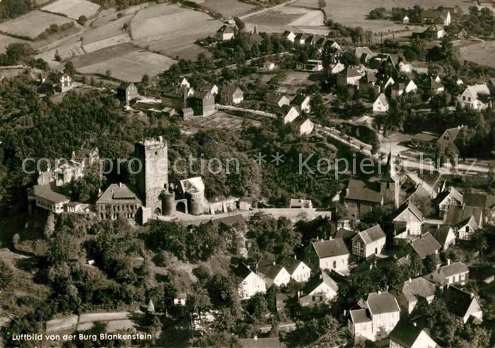 Hattingen Ruhr Fliegeraufnahme Burg Blankenstein