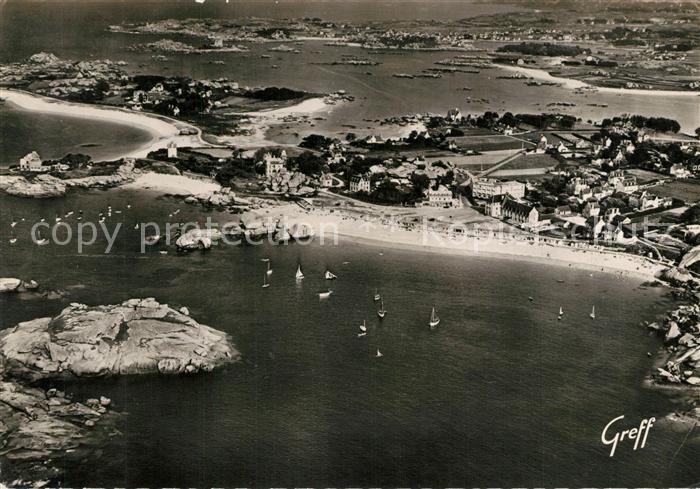 Tregastel Fliegeraufnahme Chateau de Costaeres