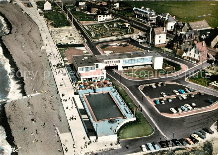 Pourville sur Mer Fliegeraufnahme Plage Piscine Jeux