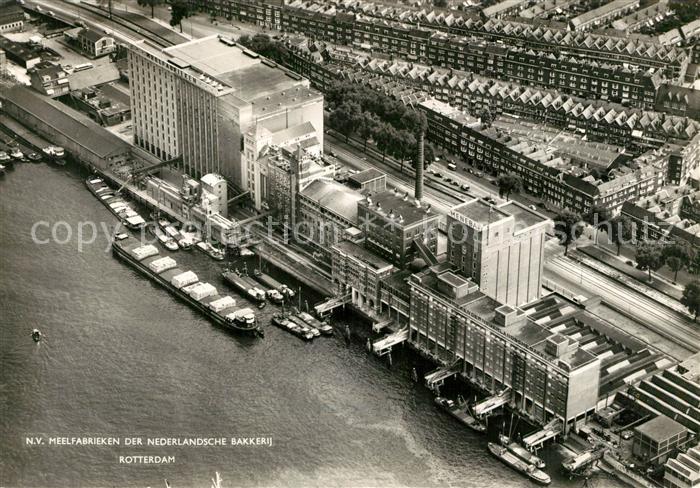Rotterdam Fliegeraufnahme N.V. Meelfabrieken Nederlandsche Bakkerij