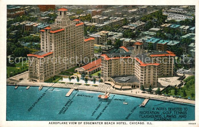 Chicago Illinois Edgewater Beach Hotel