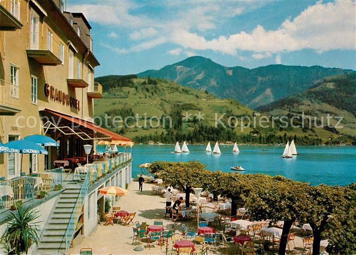 Zell See Grand Hotel am See Terrasse