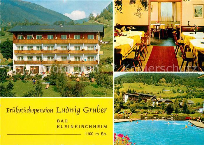 Bad Kleinkirchheim Kaernten Pension Ludwig Gruber Gaststube Schwimmbad