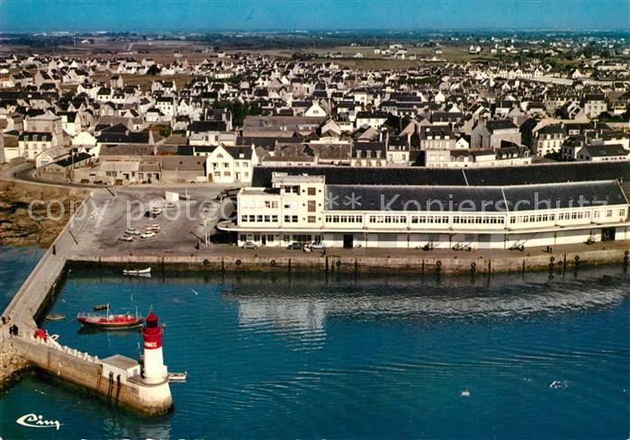 Guilvinec 29 Vue aerienne Le Phare La Criee