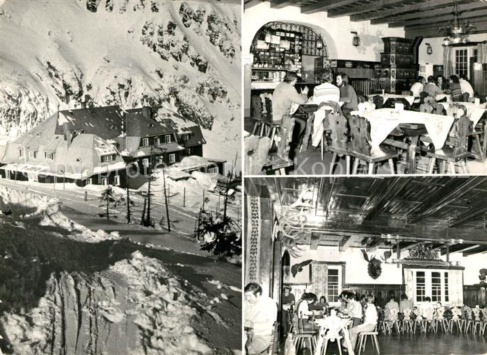 Karkonosze Strzecha Akademi Widok Schroniska Sala bufetowa Sala jadalna