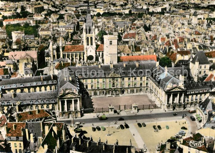 Dijon 21 Fliegeraufnahme Place de la Leberation Hotel de Ville Eglise Notre-Dame