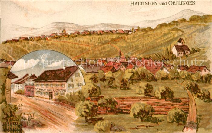 Haltingen Weil am Rhein BW Oetlingen Gasthof zum Ochsen