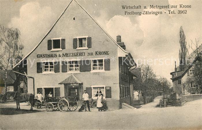 Zaehringen Freiburg Breisgau Wirtschaft zur Krone