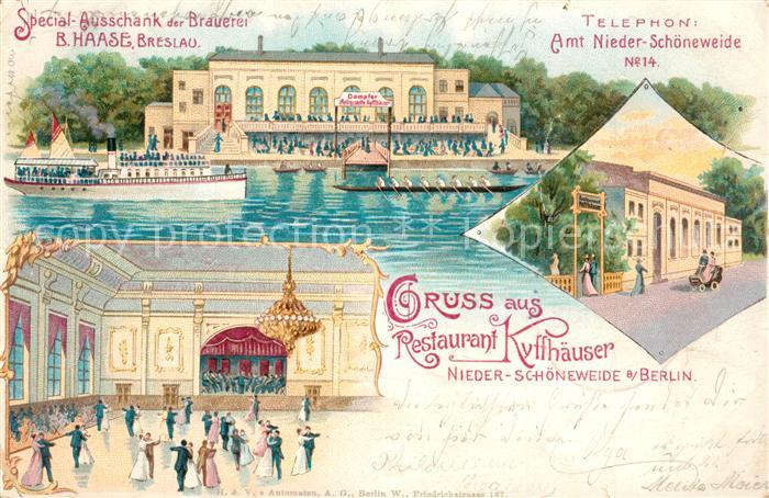 Niederschoenweide Berlin Restaurant Kyffhaeuser Dampfer