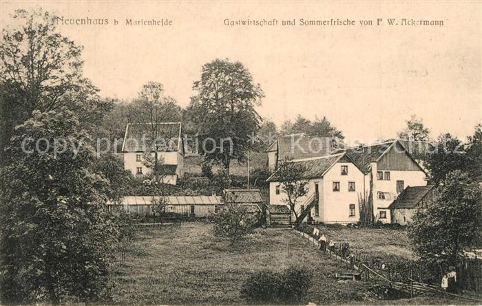 Neuenhaus Marienheide Gastwirtschaft von F. W. Ackermann