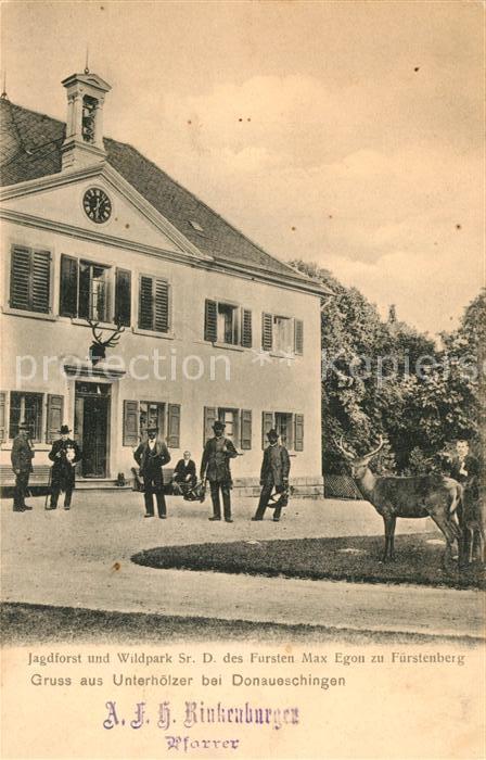Donaueschingen Jagdforst Sr. D. des Fuersten Max Egon zu Fuerstenberg