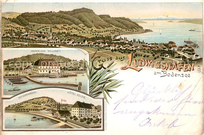 Ludwigshafen Bodensee Hafen Zollamt Guggenbuehl Hotel Adler