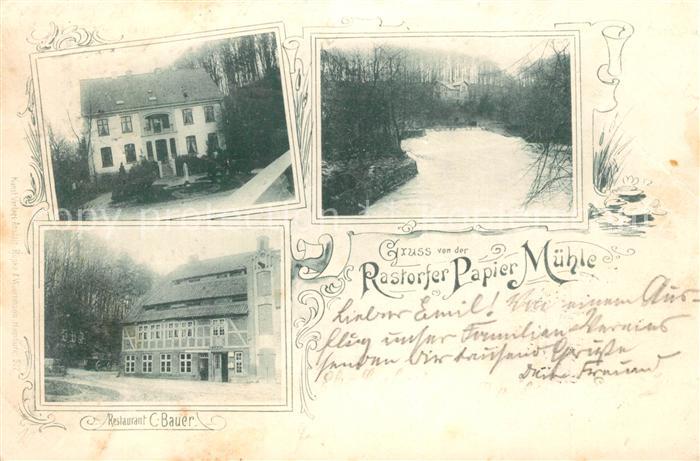 Rastorf Papier Muehle Restaurant C. Bauer