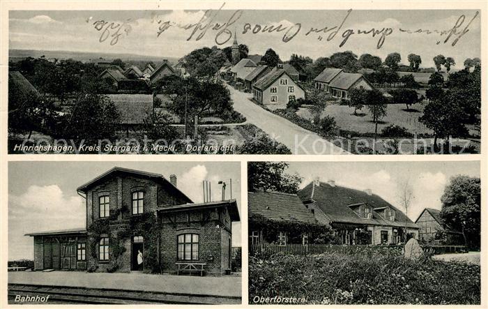 Hinrichshagen Waren Bahnhof Oberfoersterei