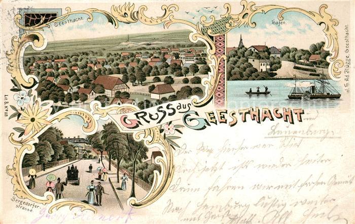 Geesthacht Elbe Bergedorferstrasse Hafen