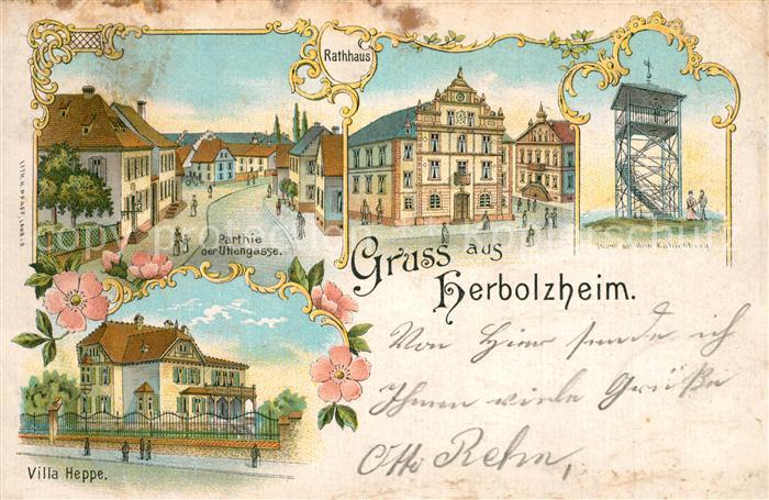 Herbolzheim Breisgau Uttengasse Rathaus Villa Heppe