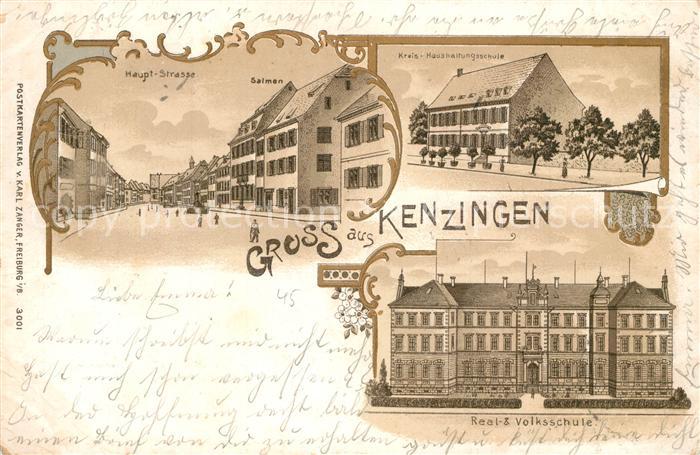 Kenzingen Hauptstrasse Salmen Kreis-Haushaltungsschule