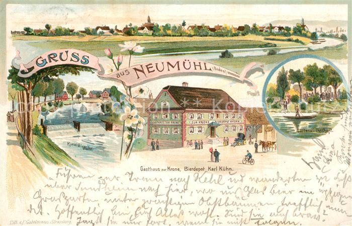 Neumuehl Kehl Gasthaus zur Krone