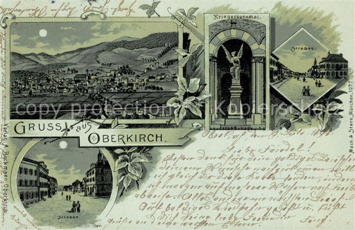 Oberkirch Baden Kriegerdenkmal Strasse