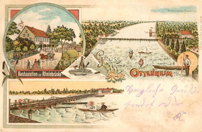 Ottenheim Schwanau Restauration zur Rheinbruecke