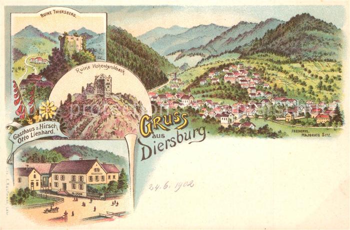 Diersburg Gasthaus Hirsch Ruine Hohengeroldseck