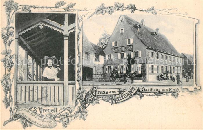 Haltingen Weil am Rhein BW Gasthaus Hirsch Tracht