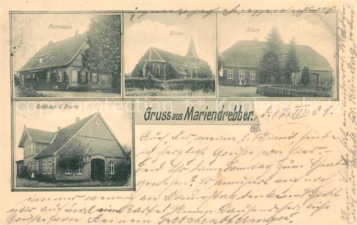 Mariendrebber Pfarrhaus Kirche Gasthaus H. Brune