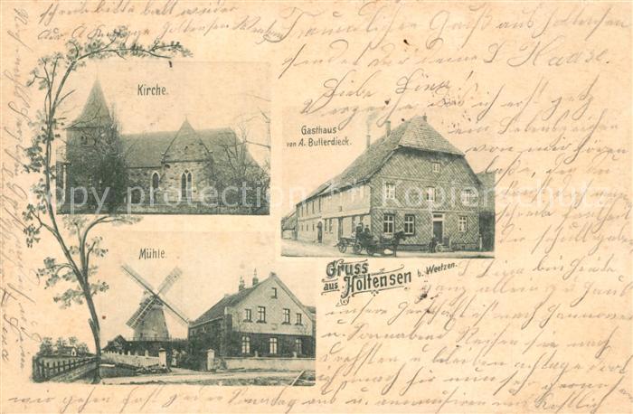 Holtensen Wennigsen Kirche Muehle Gasthaus von A. Bullerdieck