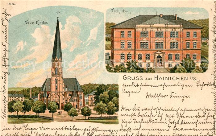 Hainichen Sachsen Technikum Neue Kirche